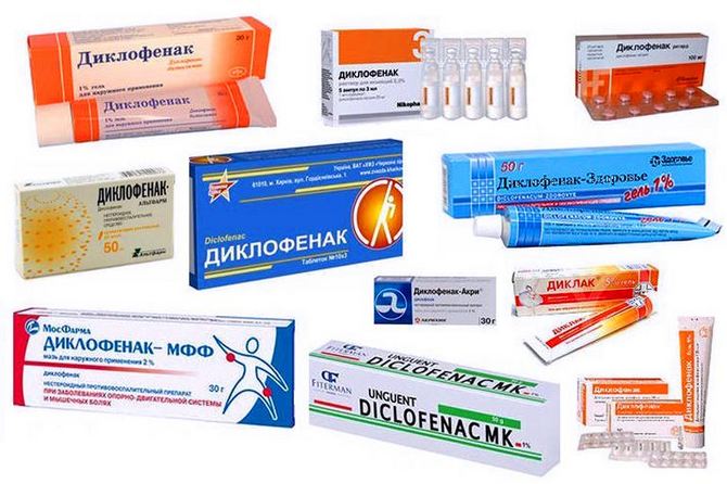 Диклофенак в разных формах выпуска Диклофенак