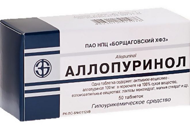 Препарат против подагры Аллопуринол Аллопуринол