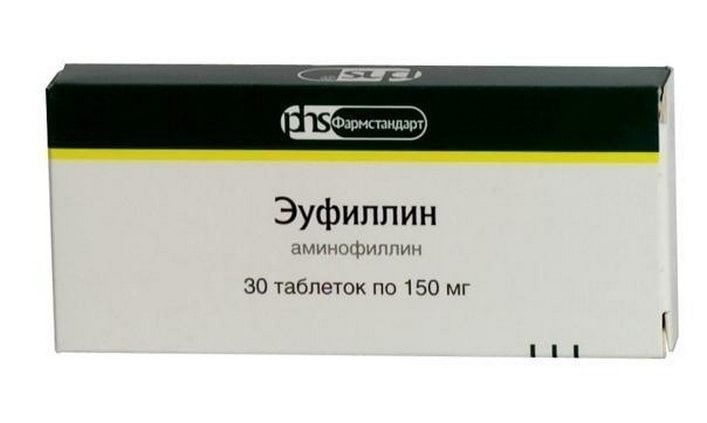 Препарат Эуфиллин в форме таблеток Эуфиллин