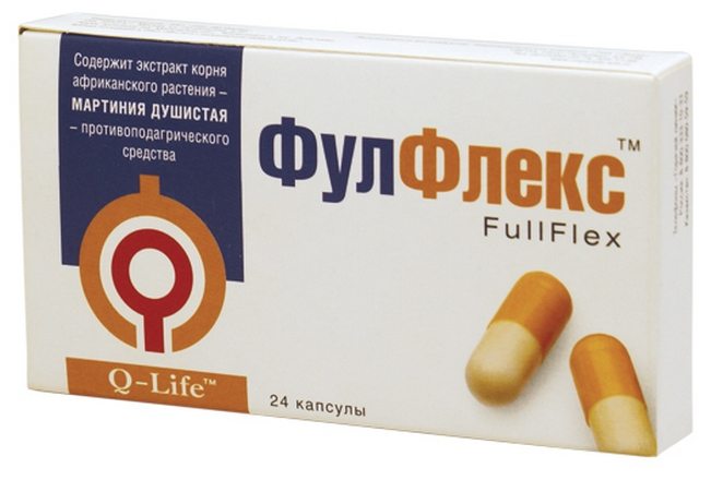 Препарат Фулфлекс против подагры Фулфлекс при подагре
